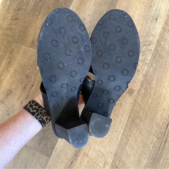 UGG Celia Leather Block Heel Sandals - Picture 6 of 10